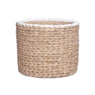 Cachepot White Border Sable 23,5x22xh19, 5cm Rond Ciment  Cosy @ Home