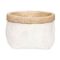 Cachepot Ass2 Natural-white 23x23xh15, 5cm Rond Cement 