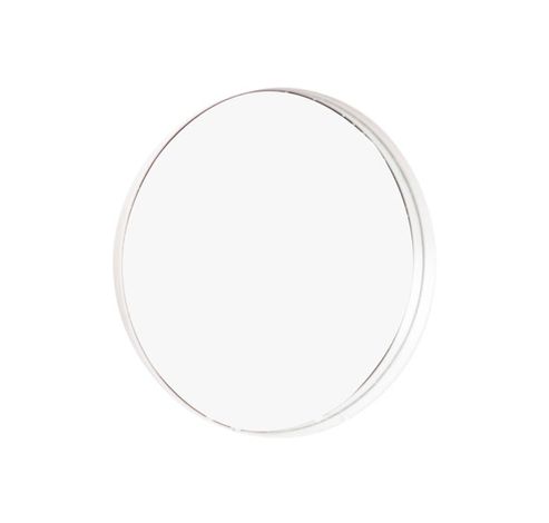 Dienblad Mirror Wit D20xh2cm Rond Metaal   Cosy @ Home