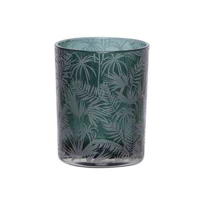 Theelichthouder Jungle Groen D10xh12 ,5cm  Cosy @ Home