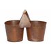 Duopot Rusty Roest 26x13xh17cm Rond Zink  