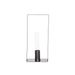 Staander 1x Glass Tube D2.5-h15cm Grijs 11x8xh25cm Rechthoek Metaal 