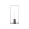 Staander 1x Glass Tube D2.5-h15cm Grijs 11x8xh25cm Rechthoek Metaal 