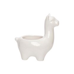 Cosy @ Home Pot Llama Blanc 15x9xh18cm Rond Dolomite  