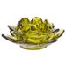 Theelichthouder Flower Groen 11,5x11,5xh 5cm Glas 