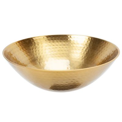 Schaal Goud D27,5xh10cm Rond Metaal   Cosy @ Home