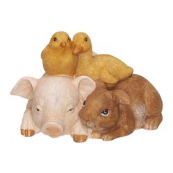 Cosy @ Home Animaux Family Multi-colore 12,7x12,2xh8 Cm Resine 