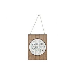 Cosy @ Home HANGBORD MERRY CHRISTMAS HOUT 15X1X20CM 