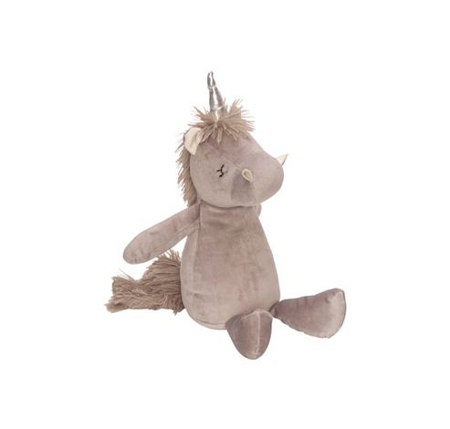 Arret De Porte Unicorn Gris 15x15xh30cm Polyester  Cosy @ Home