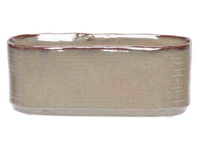 Plantenbak Green Bruin 25x11xh10cm Ovaal  Aardewerk