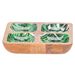 Cosy @ Home Jungle Aperoschaalgroen 20,5x20,5xh4 Cm Vierkant Hout