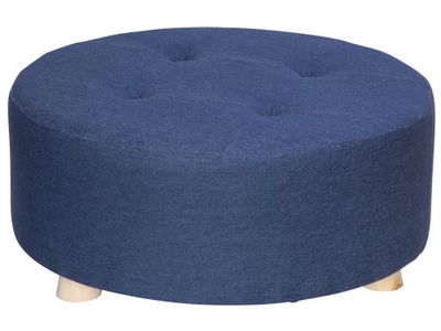 Kruk Jeans Blauw 50x50xh21cm Textiel 