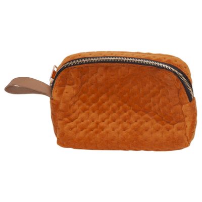 Trousse De Toilette Velvet Rouille 19x5x H13cm Textile  Cosy @ Home