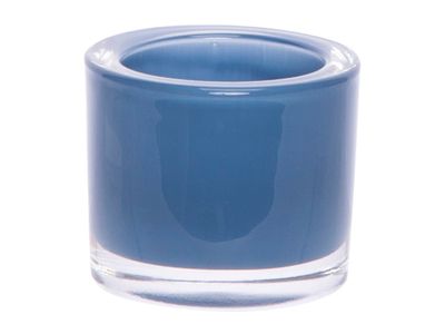 Theelichthouder Set12 Blauw D6.5xh6cm In Display