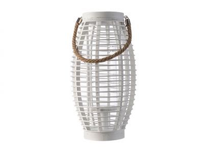 Lanterne Blanc 20,8x20,8xh39,5cm Bois 
