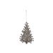 Hanger Kerstboom Glitter Champagne 15x10 Cm Kunststof 