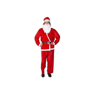 Costume Pere Noel 5pcs Large Rouge Texti Le 