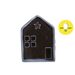 Huis Led Excl2xaabatt Midnight Glazed  B Lauw 10x7,2xh13,5cm Rechthoek Keramiek 