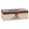 Zakdoekdoos Tissue Leather Brown Natuur 26,5x15,5xh9cm Hout 