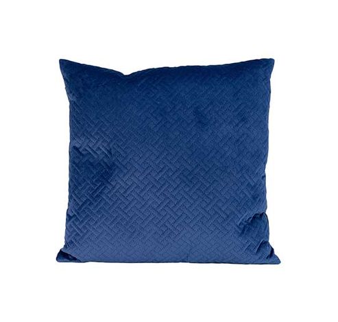 Coussin Velvet Cross Bleu Nuit 40x40 Xh6cm  Cosy @ Home