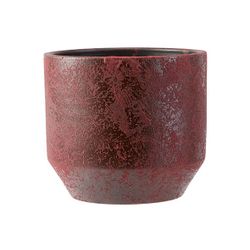 Cosy @ Home Cachepot Sand Bordeaux D19 19x19xh18cm R Ond Gres 