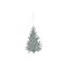 Hanger Kerstboom Glitter Mint 15x10cm Ku Nststof 