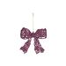 Hanger Strik Glitter Bordeaux 12x10cm Ku Nststof 