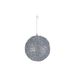 Kerstbal Glitter Zilver D12cm Kunststof  