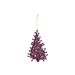 Hanger Kerstboom Glitter Framboos 15x10c M Kunststof 