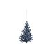 Hanger Kerstboom Glitter  Donkerblauw 15 X 10cm Kunststof 