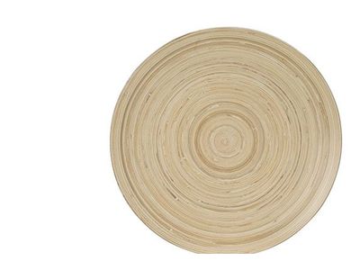 Schaal Roze 35x35xh5cm Rond Bamboe 