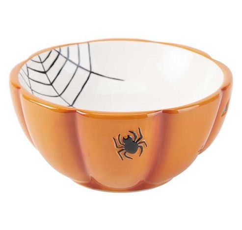 BOWL PUMPKIN ORANJE 14X14XH9CM ROND KERA  Cosy @ Home