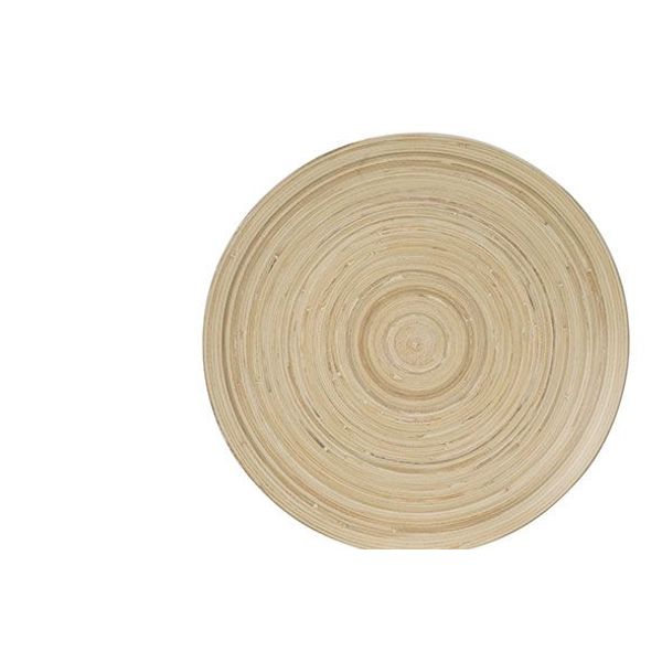 Schaal Mint 35x35xh5cm Rond Bamboe  