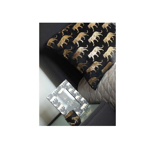 Fotokader Leopard Gold 10x15 Zwart 19x9x H22cm Rechthoek Hout  Cosy @ Home