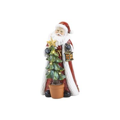 Pere Noel Rouge 11x11xh21cm P Olyresine  Cosy @ Home