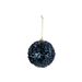 Kerstbal Pearls Donkerblauw D10cm Kunsts Tof 