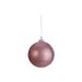 Kerstbal Crystle Roze D10cm Kunststof  