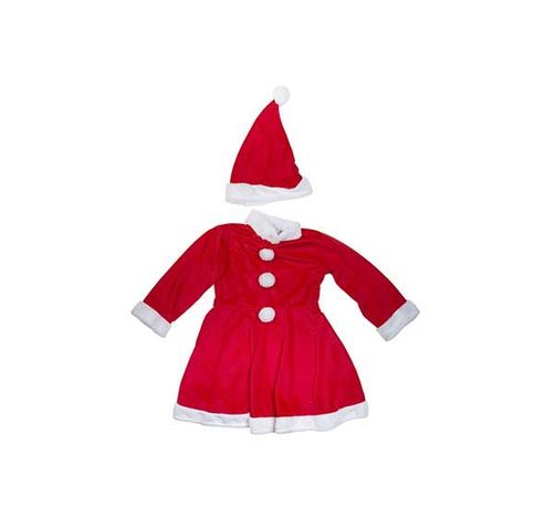 Kerstmanpak Girls 2pcs 6-8y Rood Textiel   Cosy @ Home