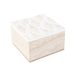 Doos Leafs White Natuur 10x10xh6,5cm Hou T 