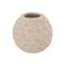 Theelichthouder Hand Made Texture Beige 9,5x9,5xh9cm Rond Aardewerk 