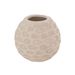 Theelichthouder Hand Made Texture Beige 9,5x9,5xh9cm Rond Aardewerk 