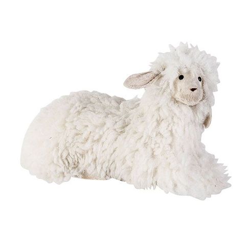 Mouton Wool Blanc 37x19xh20cm Foam   Cosy @ Home