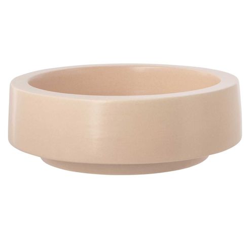 Schaal Matt Finish Beige 26x26xh9cm Rond  Aardewerk  Cosy @ Home