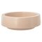 Schaal Matt Finish Beige 26x26xh9cm Rond  Aardewerk 