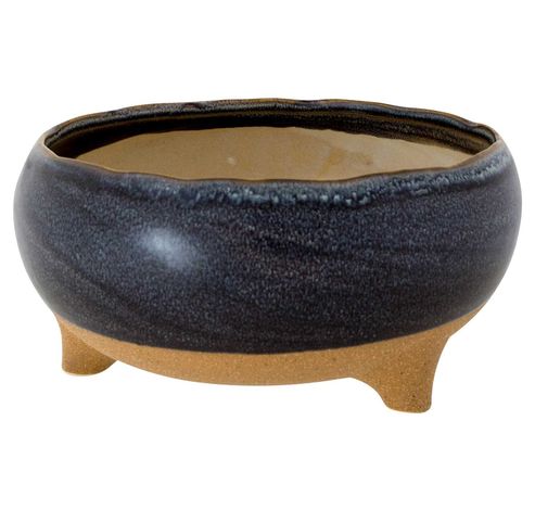 Bowl On Feet Grijsblauw 20x20xh9,5cm Ron D Aardewerk  Cosy @ Home