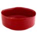 Cosy @ Home Schaal Rood 25,5x25xh10cm Rond Aardewerk 