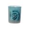 Theelichthouder Shell Blauw D7xh8cm Glas  