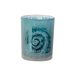 Theelichthouder Shell Blauw D7xh8cm Glas  