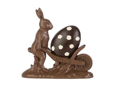 Paashaas Cart Chocolat 18,8x5,3xh18,4cm Resin