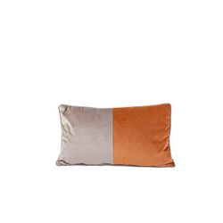 Cosy @ Home Kussen Velvet Greige Roest 50x30xh10cm P Olyester 